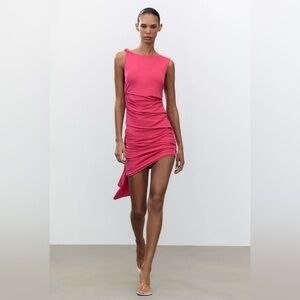 🔥🔥zara Pink Sleeveless Dress